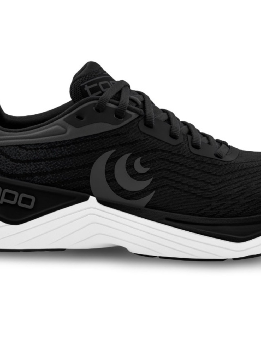 $140 Topo Ultrafly 5 womens athletic sneaker shoes black white size 6
